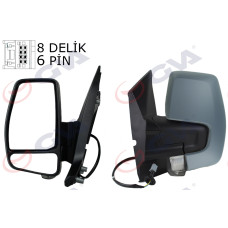 DIŞ DİKİZ AYNASI SOL TRANSİT CUSTOM V362 12 17 ELEKTİRİKLİ ISITMALI ASTARLI SİNY