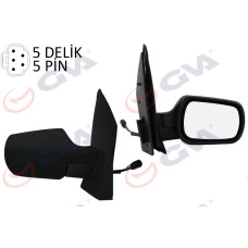 DIŞ DİKİZ AYNASI SAĞ FIESTA 02> ELEKTRİKLİ ISITMALI KONVEKS 5 FİŞ VM-312EHR