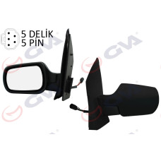 DIŞ DİKİZ AYNASI SOL FIESTA 02> ELEKTRİKLİ ISITMALI KONVEKS 5 FİŞ VM-312EHL