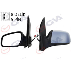 DIŞ DİKİZ AYNASI SOL FIESTA 06 08 ELEKTRİKLİ ISITMALI ASTARLI KONVEKS 5 FİŞ VM-6