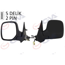 DIŞ DİKİZ AYNASI SOL BERLINGO-PARTNER 97 MEKANİK ISITMALI KONVEKS 2 FİŞ VM-118NL