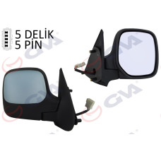 DIŞ DİKİZ AYNASI SAĞ BERLINGO-PARTNER 97 ELEKTRİKLİ ISITMALI ASTARLI KONVEKS 5 F