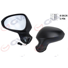 DIŞ DİKİZ AYNASI SOL IBIZA 08> ELEKTRİKLİ ISITMALI KONVEKS ASTARLI 5 FİŞ VM-364E