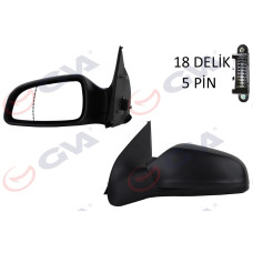 DIŞ DİKİZ AYNASI SOL ASTRA H 04> ELEKTRİKLİ ISITMALI ASFERİK 5 FİŞ VM-968EHAL