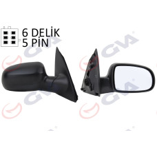 DIŞ DİKİZ AYNASI SAĞ CORSA C 01> ELEKTRİKLİ ISITMALI KONVEKS 5 FİŞ VM-200EHR