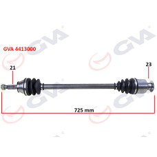 KOMPLE AKS SAĞ RENAULT 9/11 1.4 725mm 85-00