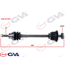 KOMPLE AKS SOL RENAULT 9/11 1.4 630mm 85-00