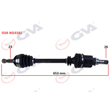 KOMPLE AKS SOL CLIO III 1.5 DCI 05- LOGAN 1.4-1.6-1.5 DCİ 07- 653mm