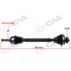 KOMPLE AKS SOL DACIA LOGAN-SANDERO 1.5 DCİ 04-12 682mm