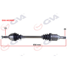 KOMPLE AKS SOL DACIA SANDERO STEPWAY II 12- 1.5DCI 656mm