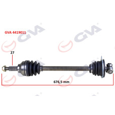 KOMPLE AKS SOL TRAFIC II-OPEL VIVARO 1.9 DCI 01 > 676mm