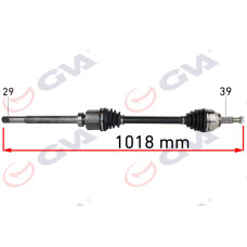 KOMPLE AKS SAĞ RENAULT TRAFİC III 1.6 DCİ 14- 1018mm