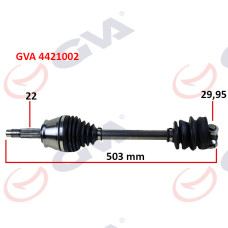 KOMPLE AKS SOL PALIO 1.2-1.4-1.6 16V AKS LALE SİZ 503mm