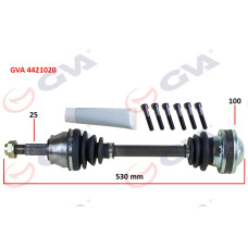 KOMPLE AKS SAĞ PALIO-ALBEA 1.3 MTJ 03-07 530mm