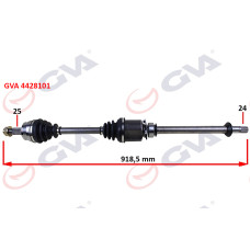 KOMPLE AKS SAĞ MİLLİ AKS LALE Lİ GRANDE PUNTO 1.3 MTJ 05- 75HP 918mm