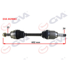 KOMPLE AKS SOL MİLLİ AKS LALE Lİ DOBLO 1.3 MJT 10 602mm