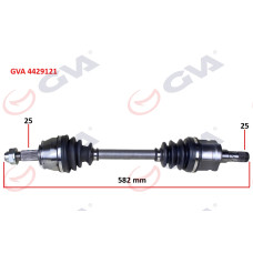KOMPLE AKS SOL LINEA 1.6 MJT 07- FIORINO 1.3 MJT A/T 08-13 İÇ AKS KAFALI