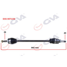 KOMPLE AKS SAĞ TOYOTA AURIS. COROLLA 1.4L 1NDTV NDE150 D-4D dizel 07-13 26x20 ko