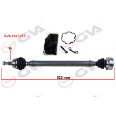 KOMPLE AKS SAĞ GOLF IV-BORA-LEON 97-05 1.4-1.6 822mm 1J0407272BL