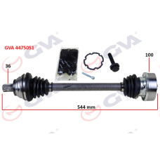 KOMPLE AKS SOL GOLF 5/6-A3-LEON-OCTAVIA 1.6 102 hp MAN. 544mm