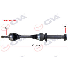 KOMPLE AKS SAĞ TRANSPORTER T5 2.5 TDİ 03-11 6 VİTES 880mm DÜZ VİTES