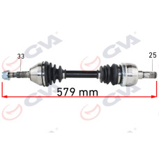 KOMPLE AKS SOL OPEL ASTRA H 1.9 DTL 04-14 -ZAFIRA B 05-15 579mm