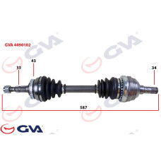 KOMPLE AKS SOL VECTRA A 1.8-2.0 88-95 -ASTRA F 92-98 -CALIBRA A 89-97 ABS Lİ 43D