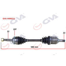 KOMPLE AKS SOL CORSA C-COMBO 1.2-1.4 16V 1.3 CDTI-1.7DTI 00-06 29 DİŞ ABS Lİ 580