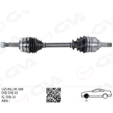 KOMPLE AKS SOL OPEL CORSA C 1.2 01-06 29DİŞ 566mm