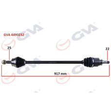 KOMPLE AKS SAĞ CORSA D 1.3 CDTI 06 DTJ 917mm