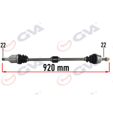 KOMPLE AKS SAĞ OPEL CORSA D 1.0-1.2-1.4 07-14 -CORSA E 15 -ADAM 13 920mm