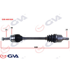 KOMPLE AKS SOL HYUNDAI İ20 1.4L D4FC CRDİ 08-15 ABS Lİ 25X27 - ABS 48 DİŞ KOMPLE