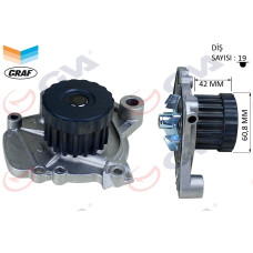 DEVİRDAİM SU POMPASI HONDA CIVIC 1.4L D14Z6 1.6L D16V1 VTEC EP ES EU 01-05