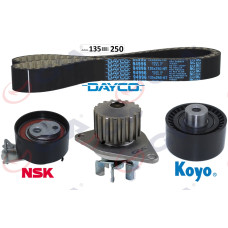 DEVİRDAİMLİ EKSANTRİK GERGİ KİTİ 135x254 P206-207-307-1007-C2-C3-C4 1.4 16V KFU