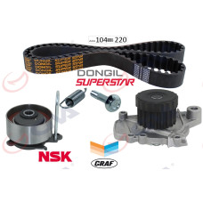 TRİGER KAYIŞ SETİ EKSANTRİK SETİ DEVİRDAİMLİ HONDA CIVIC 1.4L D14Z6 1.6L D16V1 D