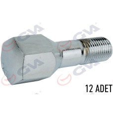 BİJON CIVATASI FIAT TOFAŞ KISA AA19 - M12 x 1.25 x 18 KIsa Galvaniz PAKET 20
