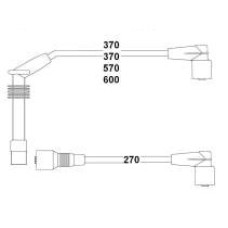 BUJİ KABLOSU TAKIMI LPG Lİ ASTRA F 91>98 VECTRA A 88>95 1.8-2.0İ 18SV-C18NZ-20NE
