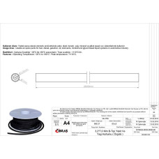 DIŞTAN ÖRGÜLÜ BENZİN YAKIT HORTUMU 3.2 mm x 7.0 mm NBR-B TİPİ-MAKARALI