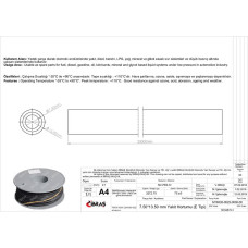 65654 İÇTEN ÖRGÜLÜ BENZİN YAKIT HORTUMU 7.5 mm X 13 mm 1 Top 25mt