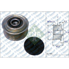 alternator kasnagi rulmanli hyundai h1 starex 2-5 crdi 03-07 kia sorento 2-5 crd