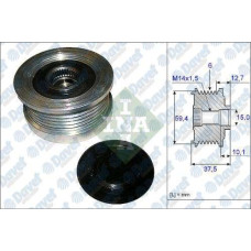 alternator kasnagi accent getz matrix 1-5crdi 02-