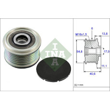 ALTERNATÖR KASNAĞI RULMANLI CLIO III-KNG-MGN II-MODUS-SCENIC-TWNG-NOTE-MICRA-QAS