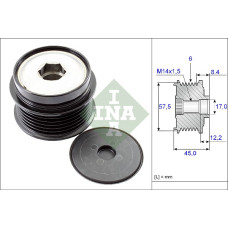 ALTERNATÖR KASNAĞI RULMANLI JEEP CHEROKEE-WRANGLER 2.5-2.8CRD 01> DODGE NITRO