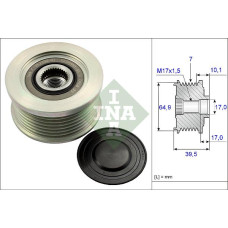 ALTERNATÖR KASNAĞI RULMANLI NISSAN NAVARA 2.5L YD25DDTİ DCİ D40 4x2 4x4 04- / PA