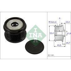 ALTERNATÖR KASNAĞI 43.5mm CMAX-FIESTA VI-FOCUS III-KUGA II-TRANSİT-CONNECT-COURI