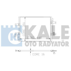 KLİMA KONDENSERİ ALBEA 1.3JTD 450x350x16 1 SIRA ALB SİSTEM