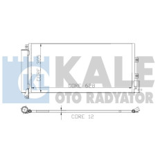 KLİMA KONDENSERİ LINEA 1.3 JTD 628x305x12 1 SIRA ALB SİSTEM