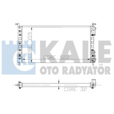 RADYATÖR PALIO 1.2-1.4 522x359x32 2 SIRA AL PL SİSTEM