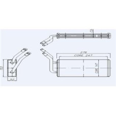 KALORIFER RADYATORU TRANSIT V347 2.2TDCI 2.4TDCI 3.2TDCI KLIMASIZ 06