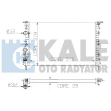 RADYATÖR MGN 1.6i-2.0i 96-99 -2.0i 99 SCENIC I 1.9DTI-DCI 99-03 KLİMASIZ MEK 570